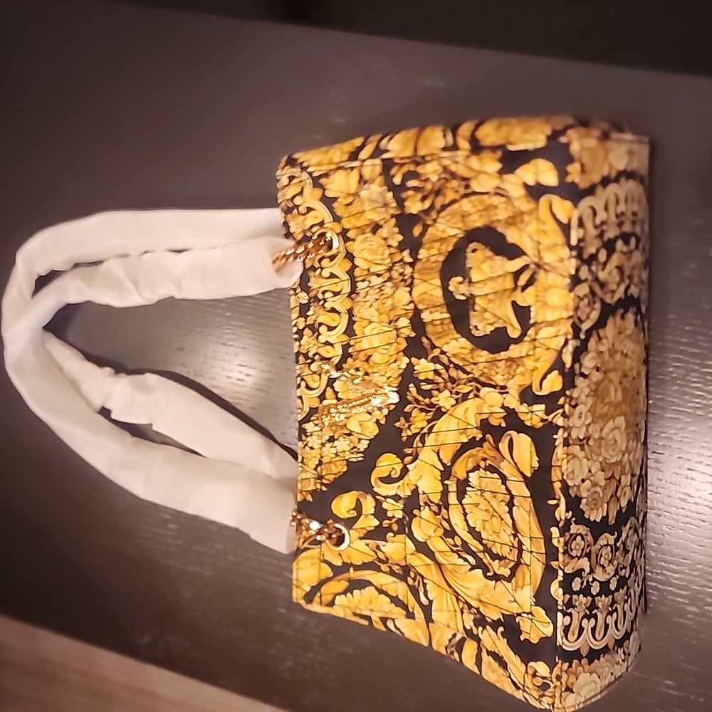 Versace Virtus Print Silk Twill Tote